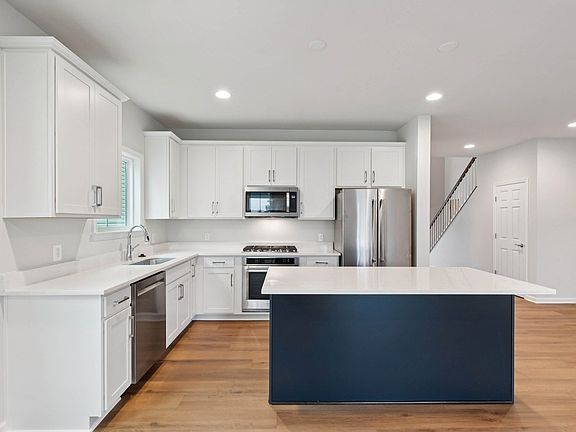 The kitchen of a Fitzgerald garden home at Hiatt Pointe at Snowden Bridge.