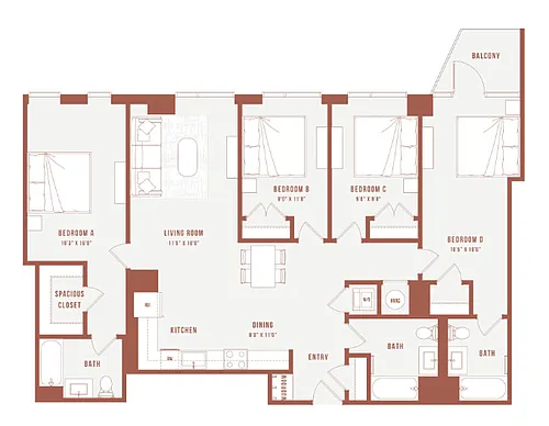 Floor plan Colette Co-Living I6