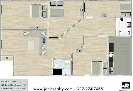 2nd image of 145 E 35th St APT 4FW