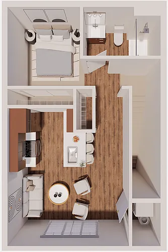 Floor plan A2 Second Floor Studio