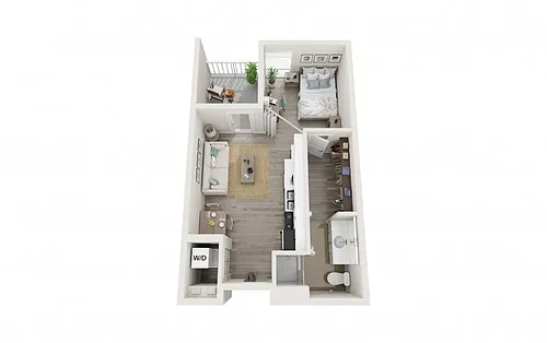 Floor plan Studio - Brooklyn