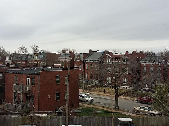 View from deck looking south across Victor St.