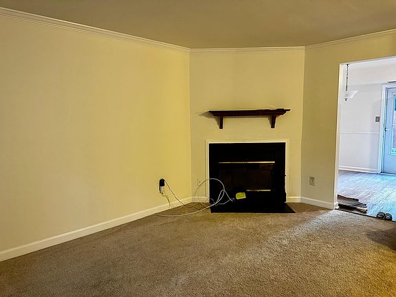 Living Room with Working Fireplace