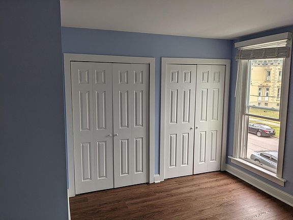 Double closets in the master bedroom