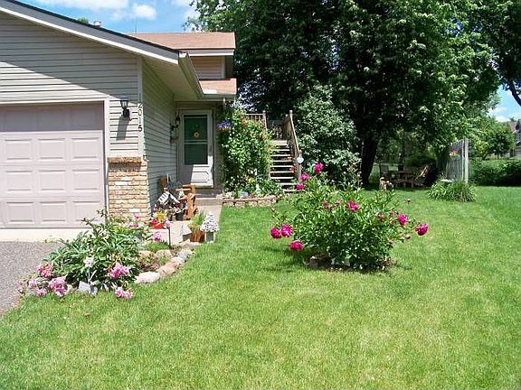 Yard with lots of flowers