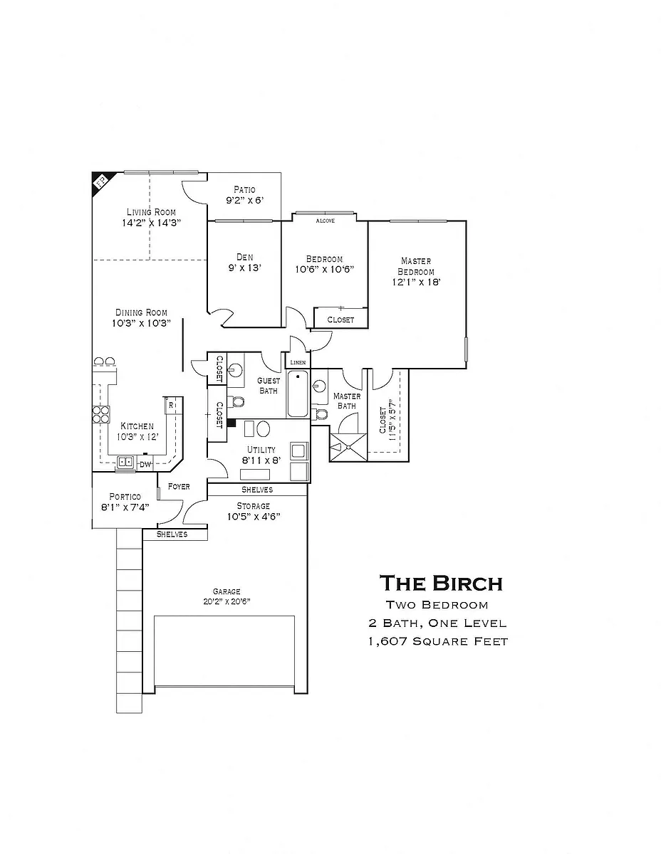 Floor plan Birch - E