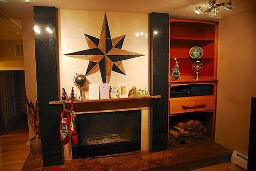living room fireplace