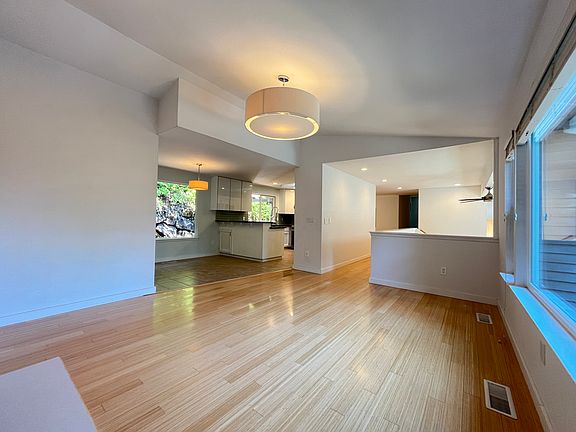 Family room, dining, kitchen
