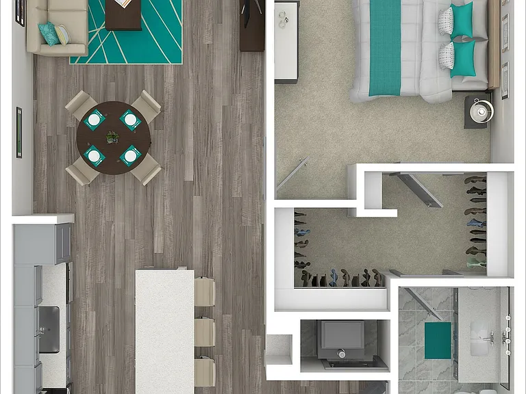 A1 Serenity 1/1 with extended living area A1 Serenity 1/1 with extended living area