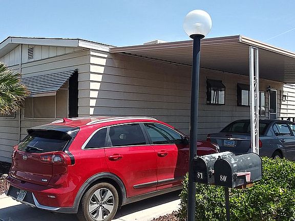 Carport has room for 2 cars