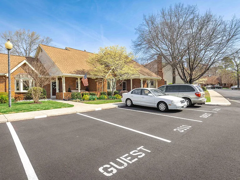 View of parking spaces.