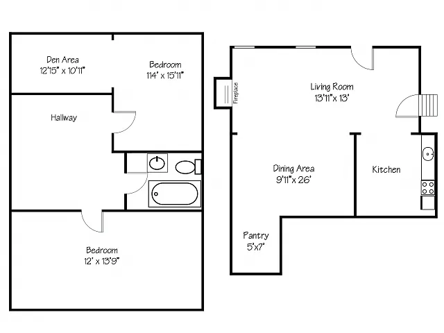 Floor plan The Marshall