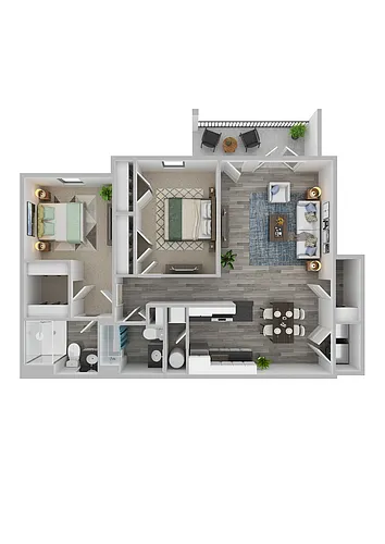 Floor plan The Dayton - Renovated
