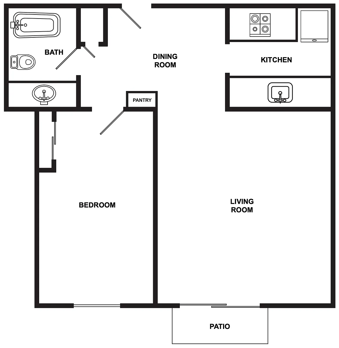 Floor plan 1X1