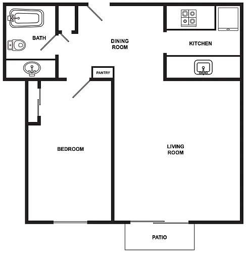 Floor plan 1X1