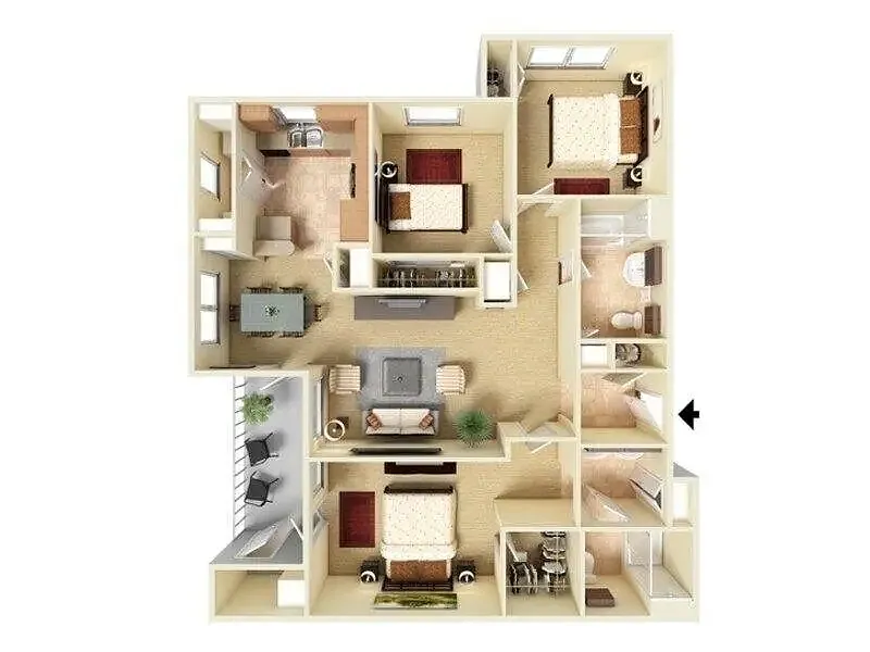 Floor plan C2-1210
