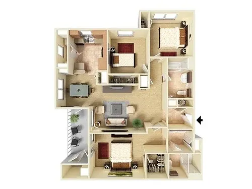 Floor plan C2-1210