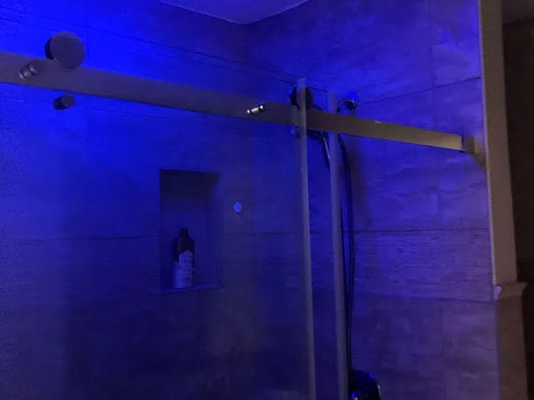 Ambiance for a relaxing shower.