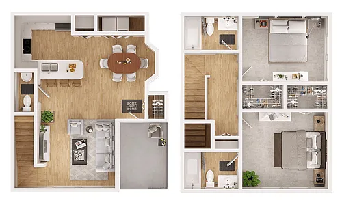 Floor plan B1 Townhome