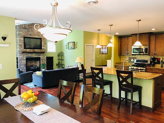 Main living area and kitchen