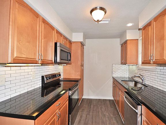 Updated kitchen with stainless steel appliances