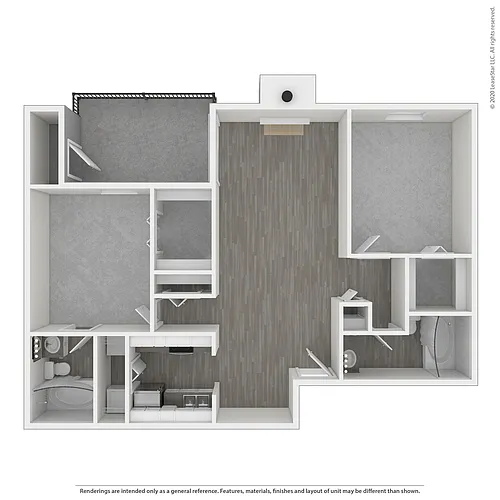 Floor plan Hawthorne - 2x2