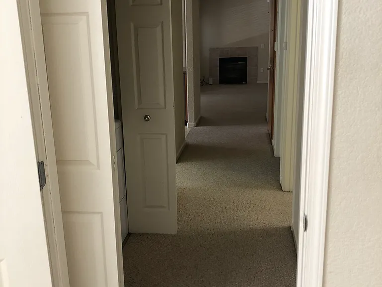 View of hallway from Master bedroom.
