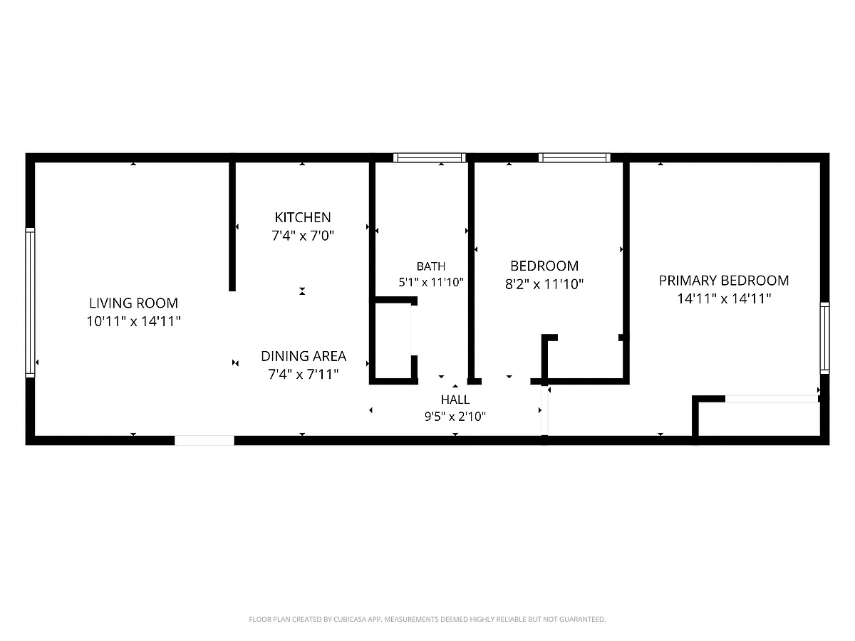 Floor plan 2BED