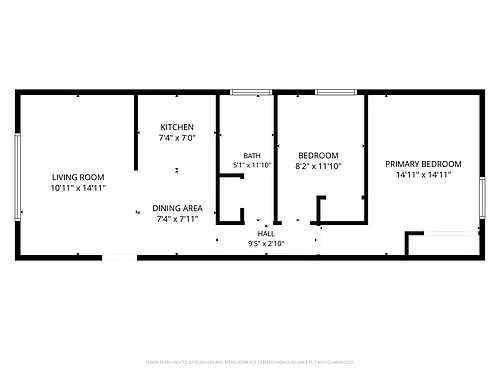Floor plan 2BED