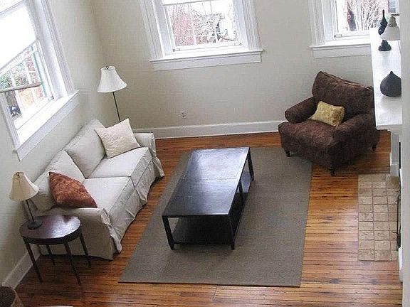 living room from loft