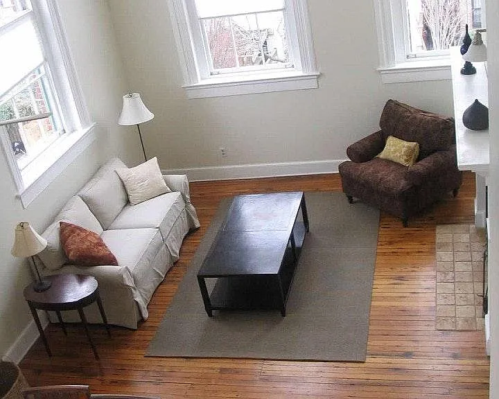 living room from loft