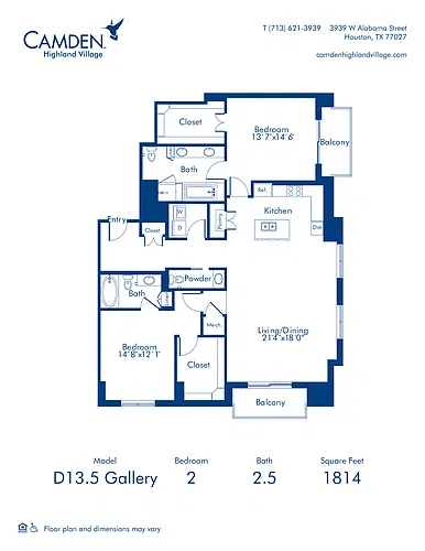 Floor plan D13.5 Gallery