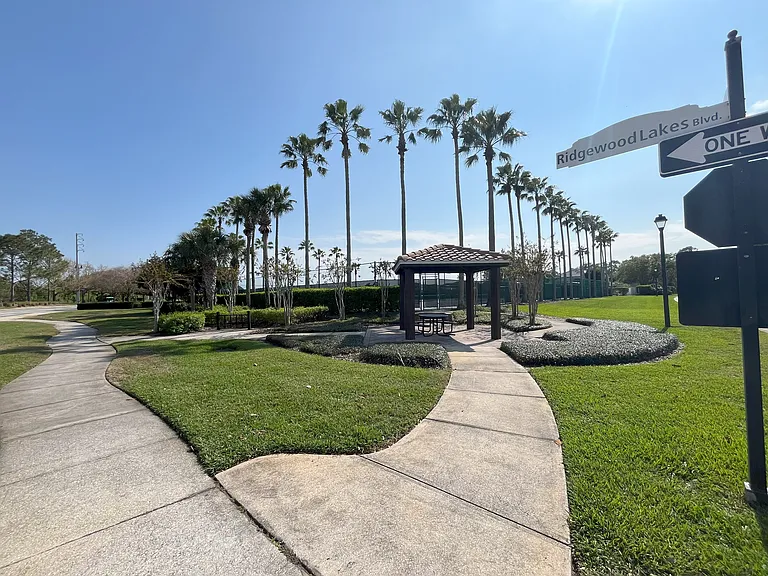 Tennis court entrance