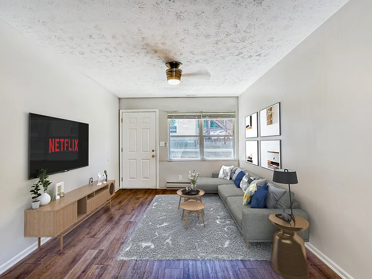 Living room white walls