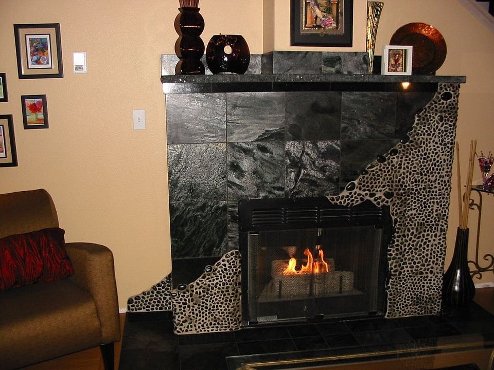 Fireplace updated 2009