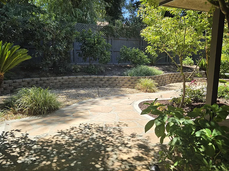 Lush landscaping