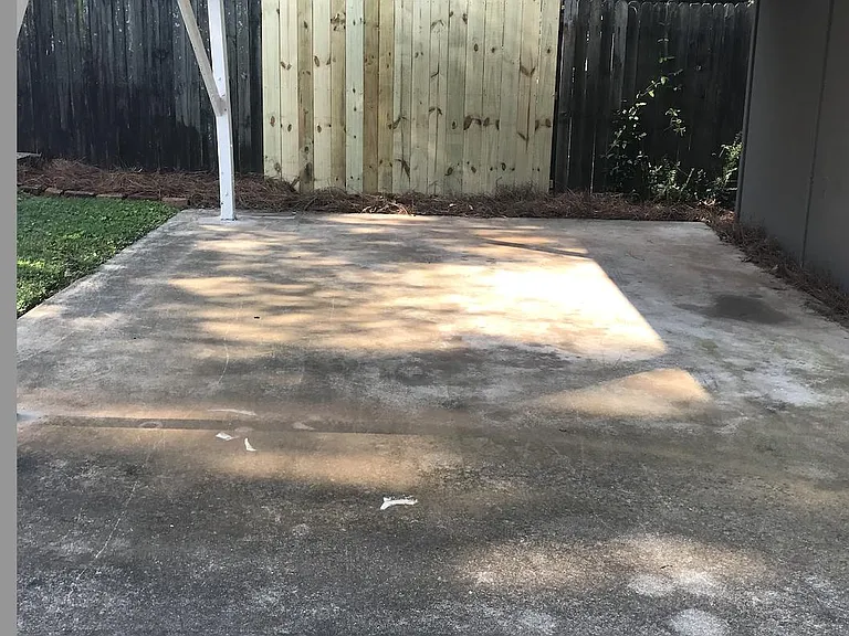 Covered parking pad