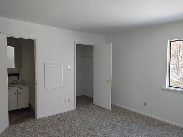 Master bedroom, bathroom with shower, walk-in closet