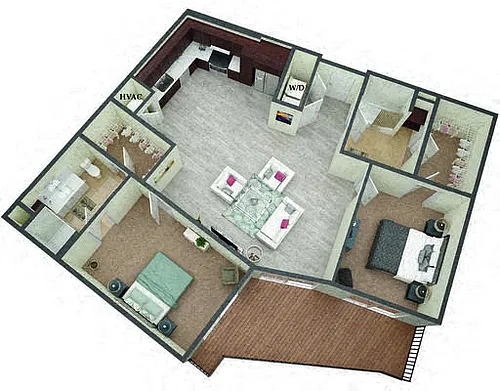 Floor plan California