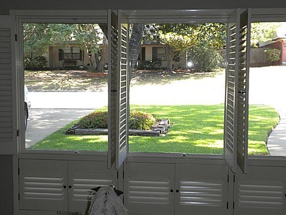view from living room window into front yard