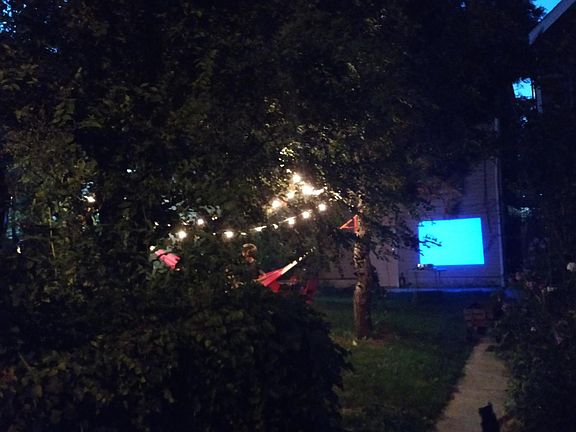 Back yard gathering 