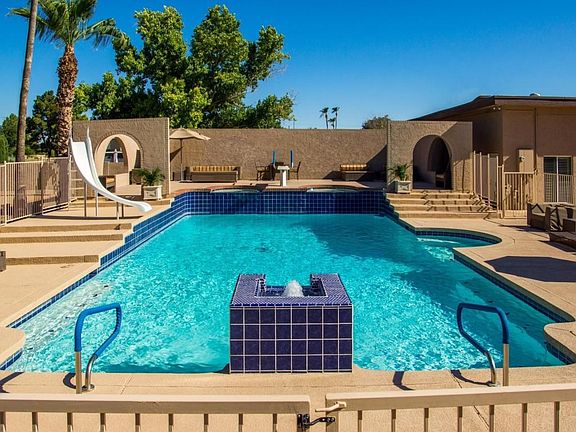 Fenced pool