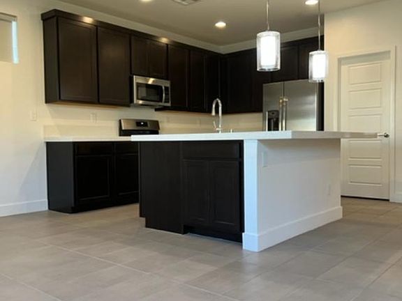 Large kitchen with island