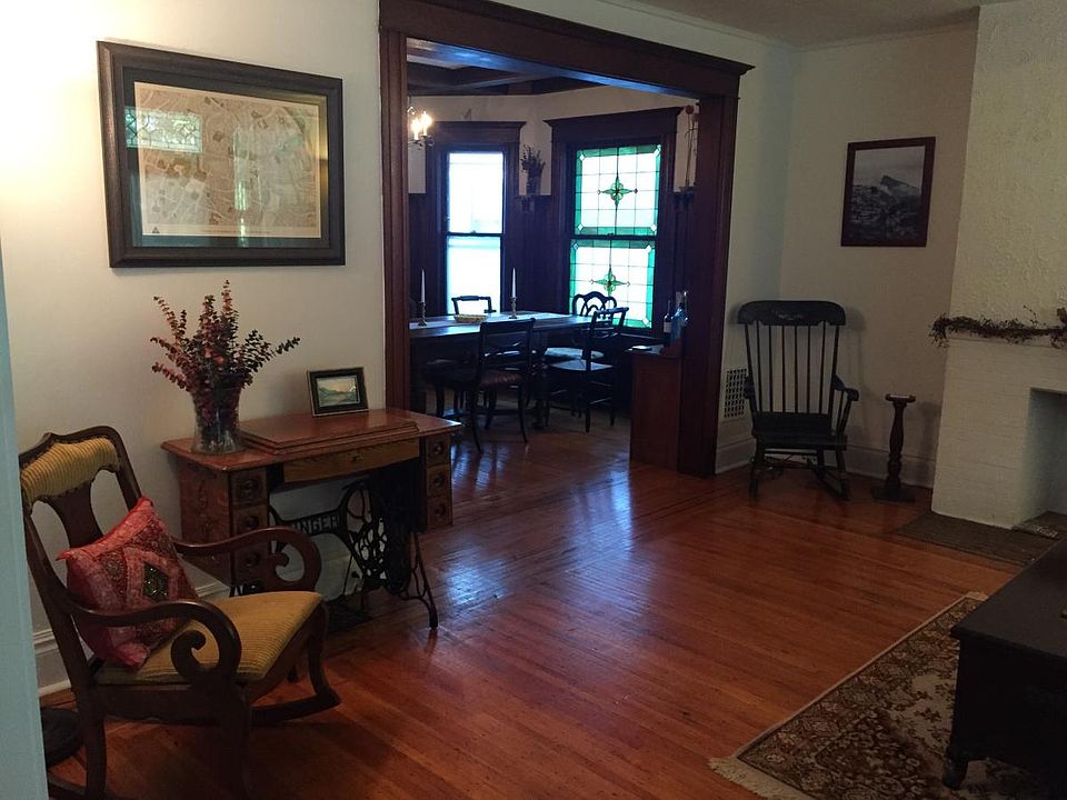 Large living room opens into dining room