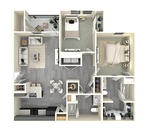 Floor plan 2 X 2
