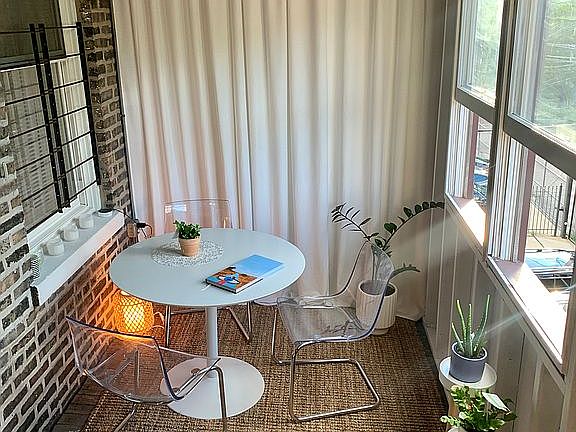 Sun room on the porch
