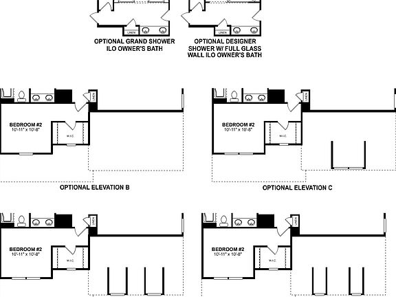 Brayden Second Floor Options