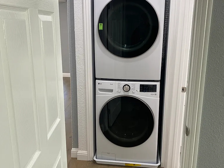 Washer and dryer in hallway