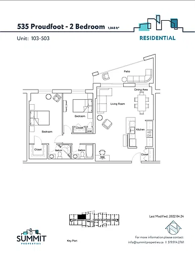 Floor plan 2 bedroom 2 Bed 2 Bath 2