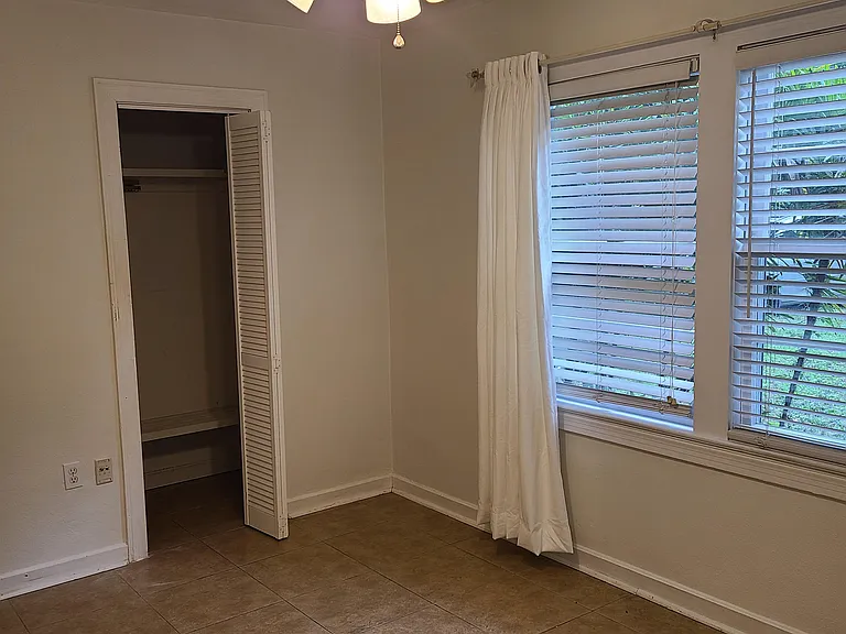 Front bedroom showing closet